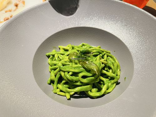 Homemade pasta with pestoo  at Ristorante Galleria in Munich
