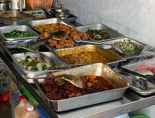 Different veggie and mock meat options to choose from  at Vegetarian - 素食 in Kota Tinggi