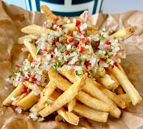 Chimichurri fries  at Chamo in Dubai