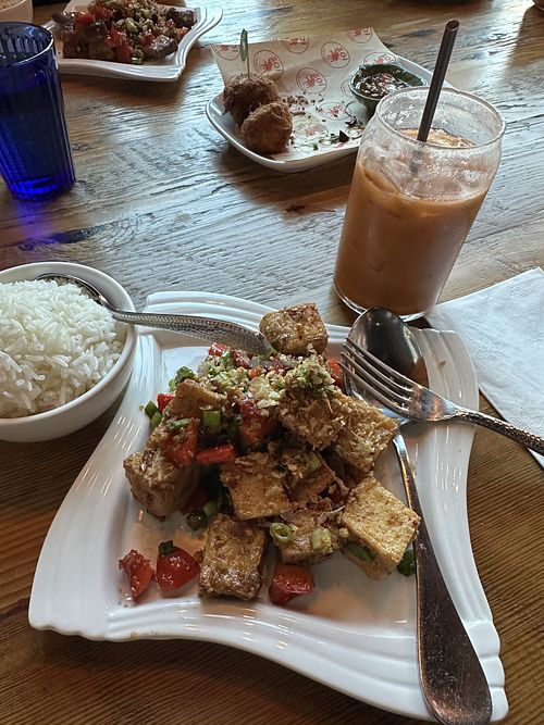 Crispy salted garlic tofu  at Soi in Kirkland