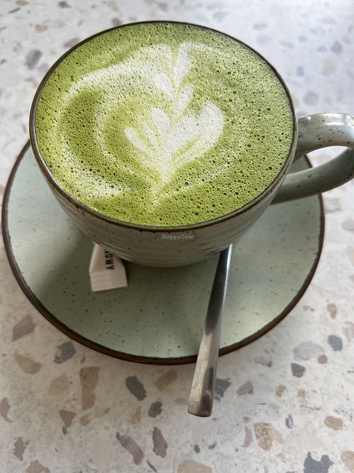 Matcha latte with oat milk   at Mile coffee&more  in Oswiecim