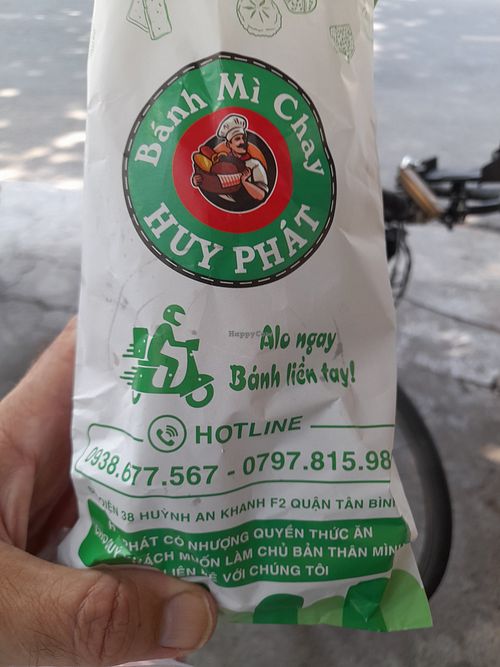 My take away packaging at Bánh Mì Chay Huy Phát Chùa Phổ Quang in Ho Chi Minh City