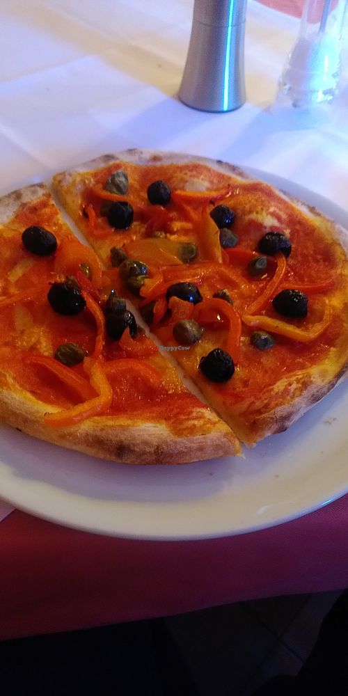 Pizza ohne Käse at Ristorante Capri in Limburgerhof