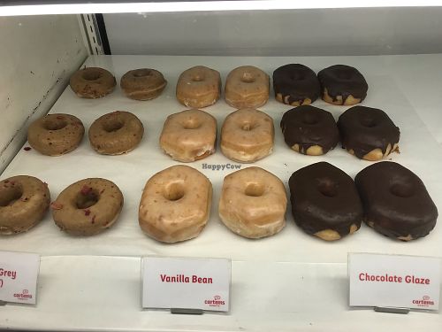 Vegan options at Cartems Donuts - Downtown in Vancouver