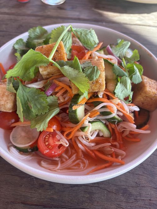 Thai noodle salad with tofu  at Steampacket Hotel in Nelligen