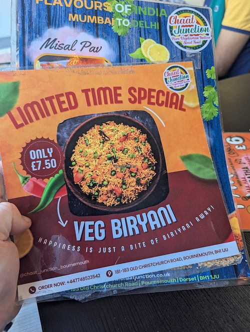  at Chaat Junction in Bournemouth