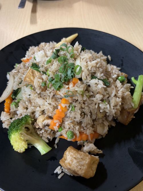 Vegetable and tofu Thai fried rice  at Werri Thai Restaurant  in Gerringong