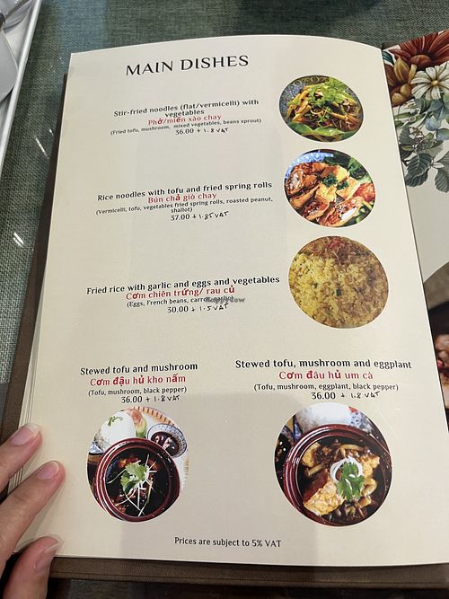 Menu options  at Saigon House - Al Manhal in Abu Dhabi