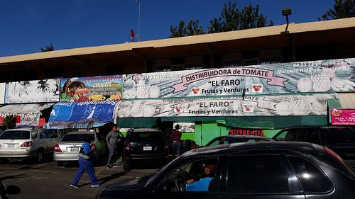 inside market at Mercado Miguel Hidalgo in Tijuana