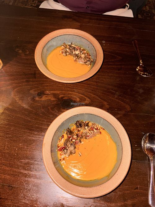 Squash soup  at Deer Mountain Inn in Tannersville