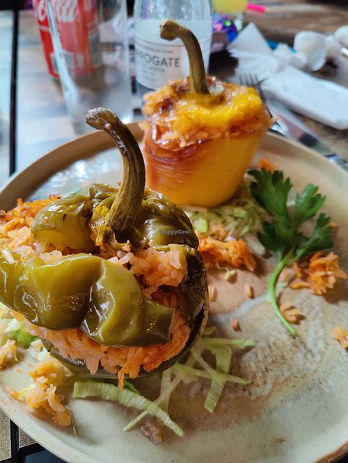 Baked peppers at Souvlike in Cheddar