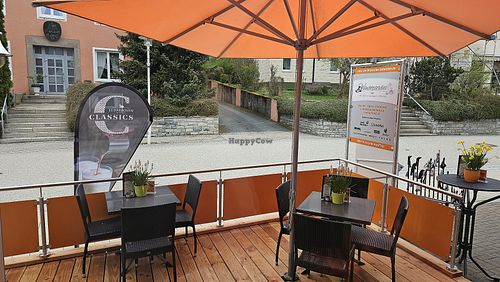 Sitzplätze im Freien at Wanderparadies in Bad Steben