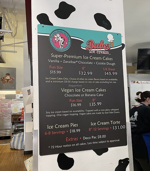 Vegan ice cream cakes   at Babes Ice Cream in Milwaukee