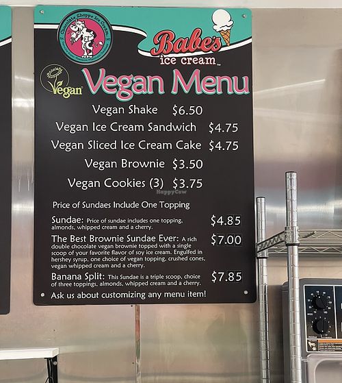 Vegan tingz!  at Babes Ice Cream in Milwaukee