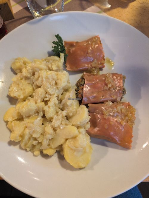 Vegane Maultaschen at Zum alten Mesmer in Reichenau