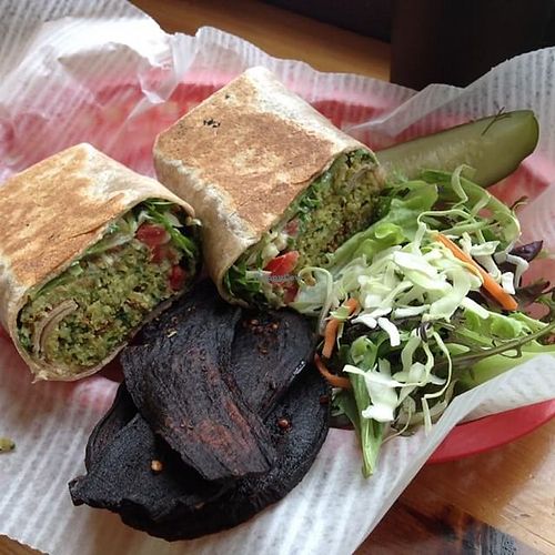 falafel wrap  at Pingala Cafe in Burlington