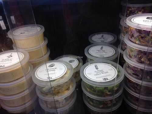 Cold case vegan salads to go for $4 each at Pleasant Pops in Washington