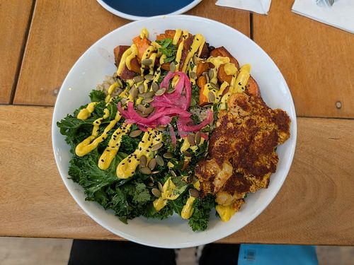 Buddha Bowl w/ Curry Cauliflower at Huriyali Riverland in Charleston