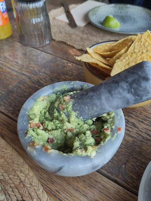 Prepared guacamole at Maona (Nomi) in Mallorca