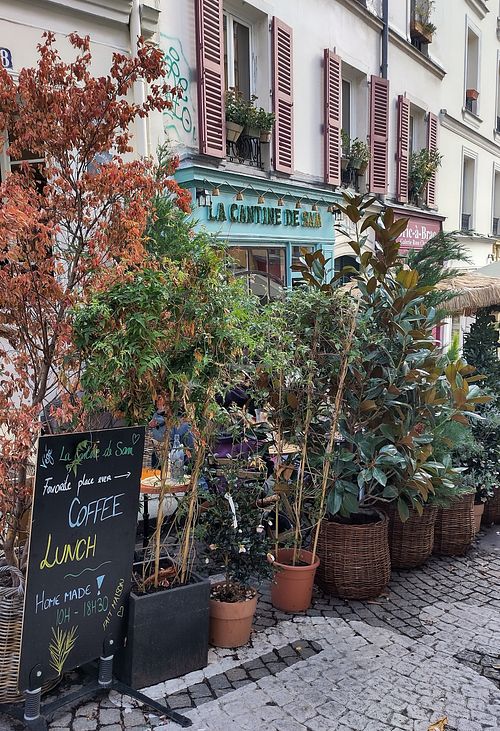 Terrace at La Cantine de Sam - Rue Androuet in Paris