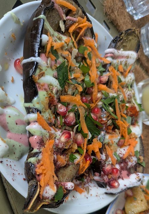 Aubergine Rotie at La Cantine de Sam - Rue Androuet in Paris