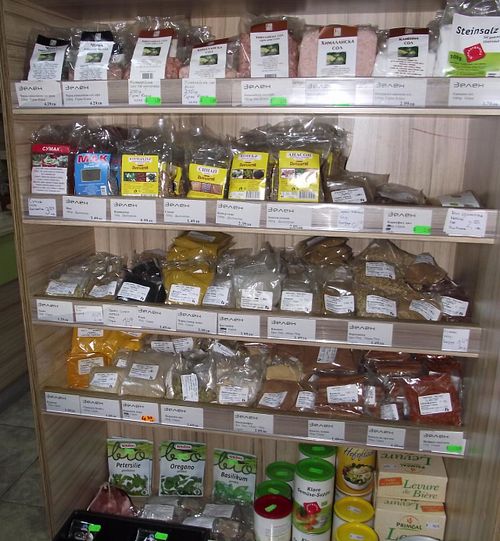 Spices at Zelen Bio in Sofia