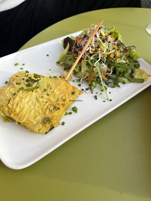 vegan quiche  at Kellermann Babelsberg in Potsdam