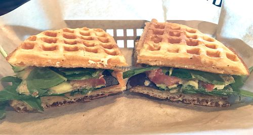 Vegan Wafflewich at TIABI Coffee & Waffle Bar - Maryland Pkwy in Las Vegas