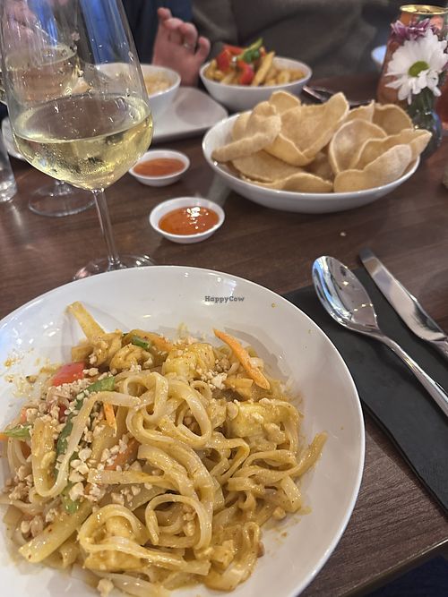 Stir fried pineapple curry with tofu   at Mai Thai  in Prestatyn