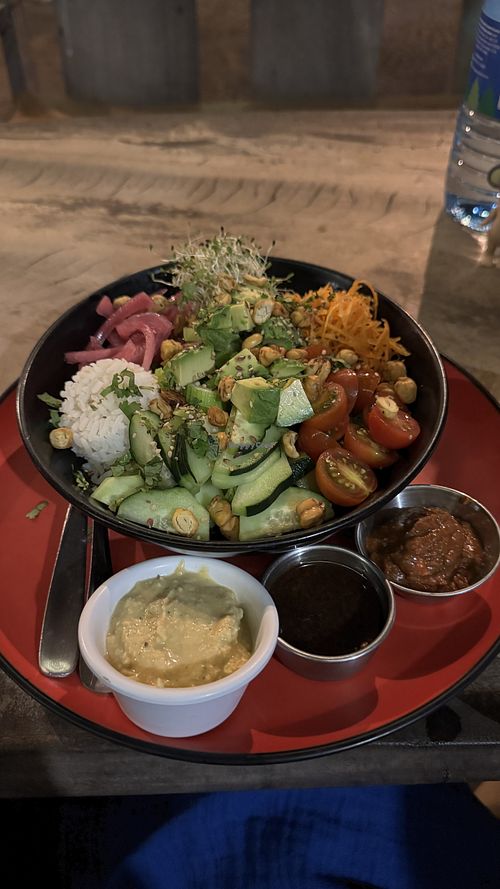 Vegan poke special  at Esencia Nativa in El Zonte