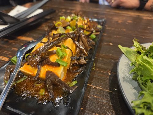 Cold tofu salad at Tanaka Ramen & Izakaya in Honolulu