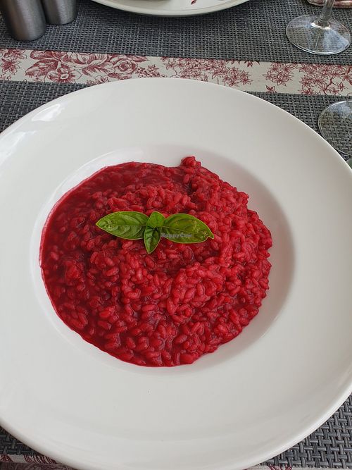 Rote Beete Risotto at Corner205 International Restaurant in Funchal