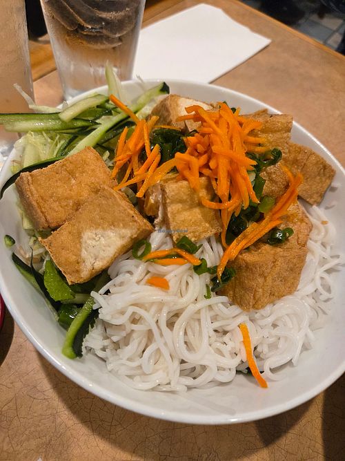Crispy Tofu Vermicelli 😋 at Phở Pasteur in Boston