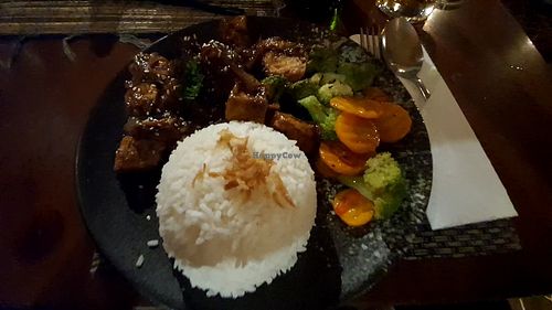 Teryaki tofu at Jepara Marina Beach Bungalows in Jepara