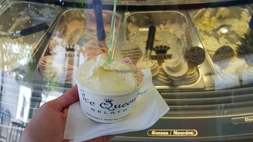 Vegan gelato! at Ice Queen Gelato in Athens