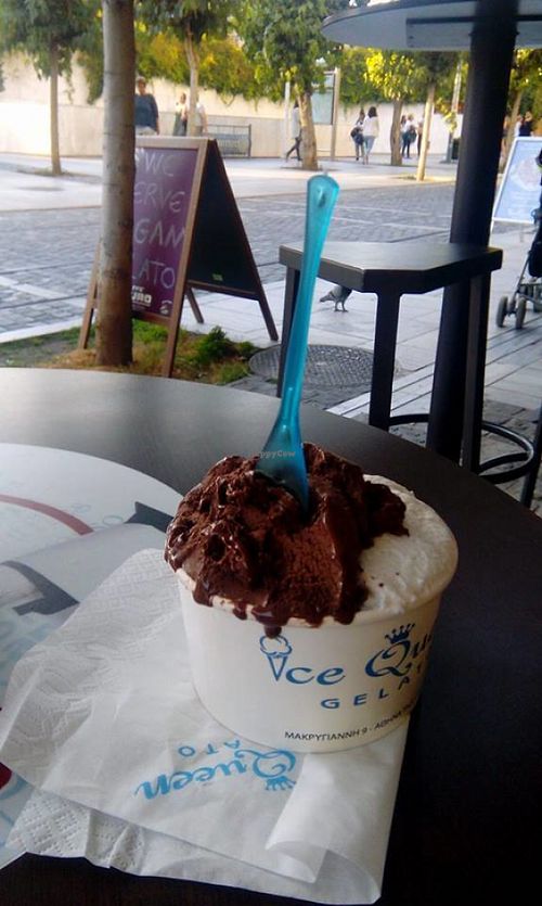 vegan ice cream at Ice Queen Gelato in Athens