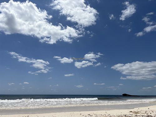 Beach view   at Taquería la Eufemia in Tulum
