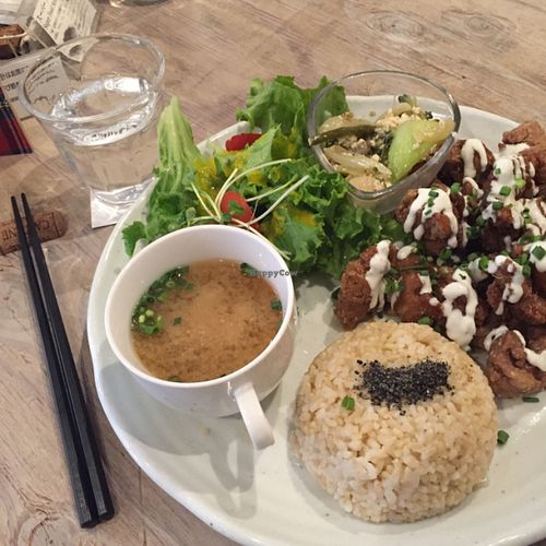 Dinner at Paprika Shokudo Vegan in Osaka