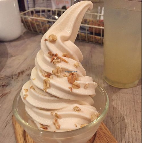 vegan ice cream? yes please! mmmmm  at Paprika Shokudo Vegan in Osaka