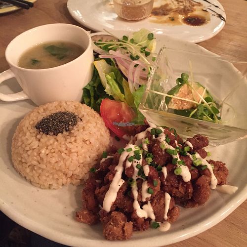 set menu  at Paprika Shokudo Vegan in Osaka