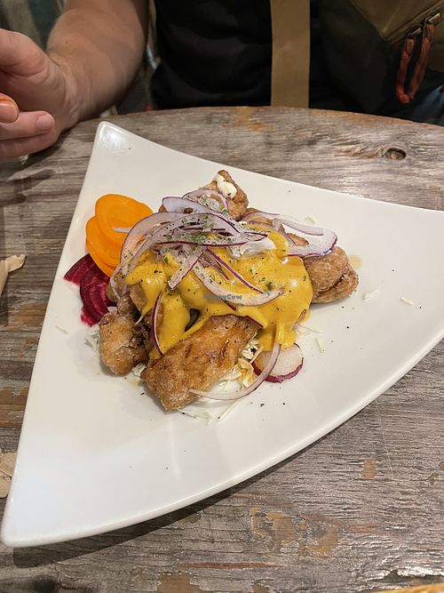 Karaage main dish  at Paprika Shokudo Vegan in Osaka