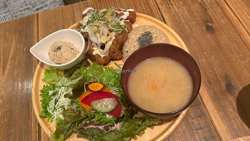 Soymeat set  at Paprika Shokudo Vegan in Osaka