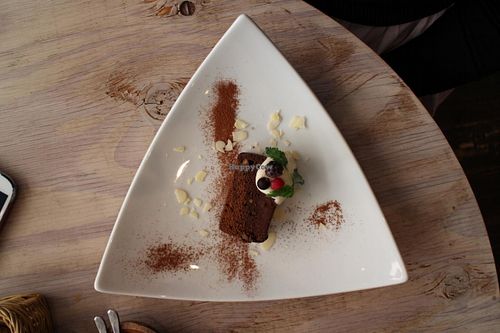 Chocolate brownie at Paprika Shokudo Vegan.  at Paprika Shokudo Vegan in Osaka