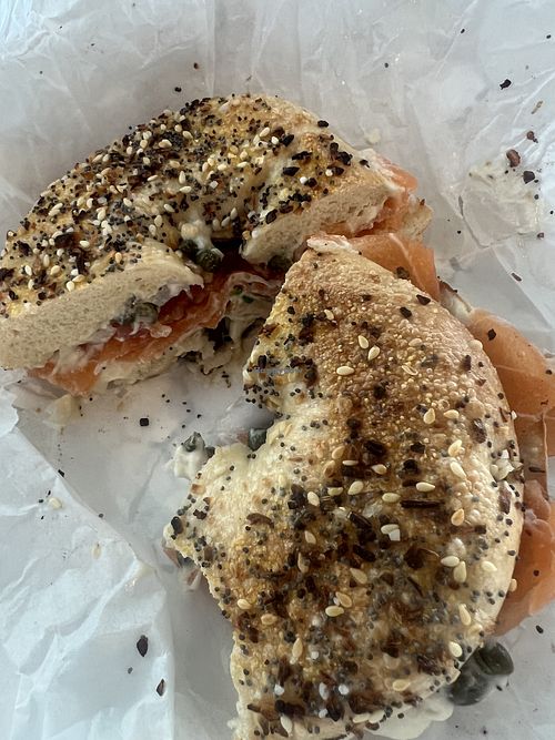   at Space City Bagels in Houston