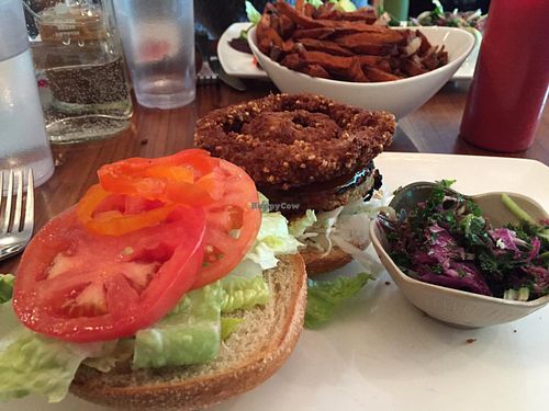 bbq burger  at Fresh on Eglinton in Toronto
