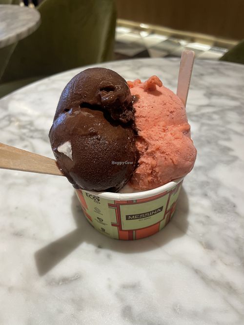 Chocolate, strawberry and mango-coconut   at MESSINA in Hong Kong Island
