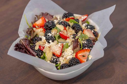 Harvest Salad with Vegan Feta at Let it Brie in Fullerton