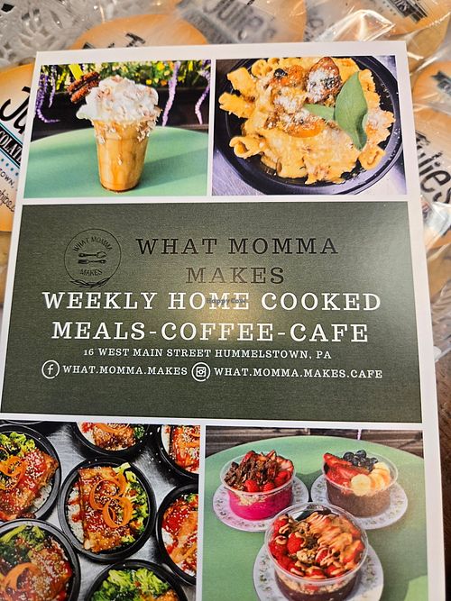 Great acai bowls.  I got the PB&J with fresh fruit topping & peanut butter, w/o granola.  Delish!  Their coffee drinks are also very good. at What Momma Makes  in Hummelstown