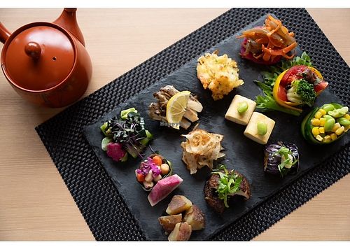 Colorful Vegetable Sushi ¥3630  at Sushi Factory Kiwami in Fujikawaguchiko