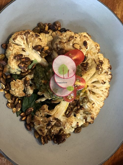 Cauliflower "steak”  at Afterglow by ANGLOW in Central Singapore